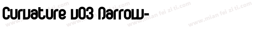 Curvature v03 Narrow字体转换